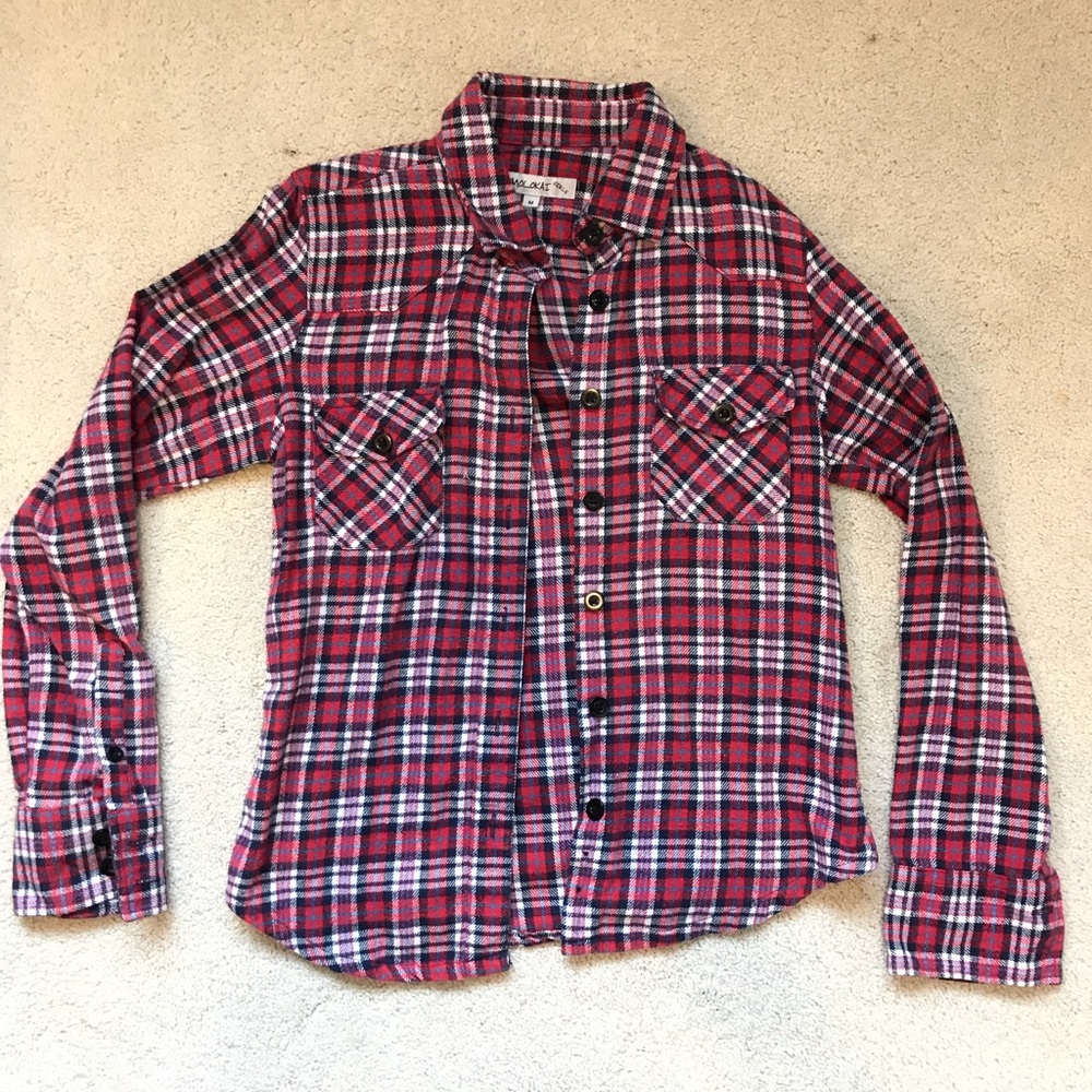 Red thick flannel